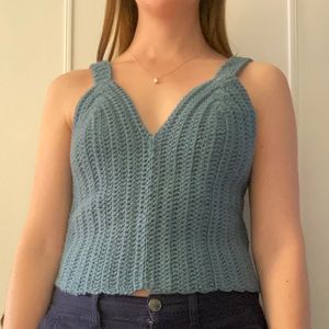 Handmade crocheted tank top